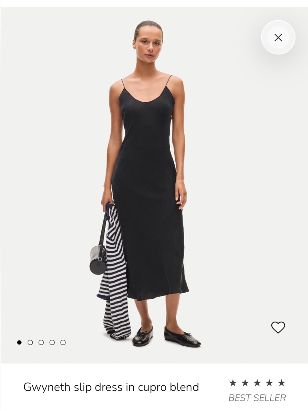 J.Crew Gwyneth Slip Dress in Cupro Blend - Size 18